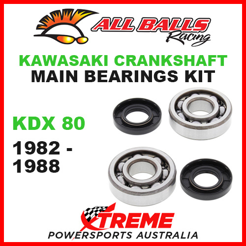 All Balls 24-1006 Kawasaki KDX 80 KDX80 1982-1988 Crankshaft Main Bearings MX