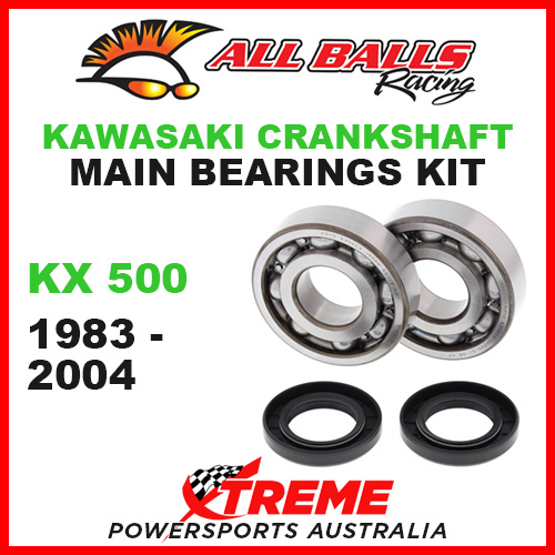 All Balls 24-1011 Kawasaki KX500 KX 500 1983-2004 Crankshaft Main Bearings MX