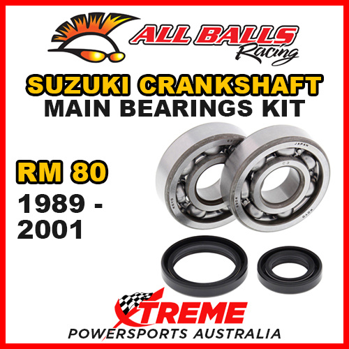 All Balls 24-1014 For Suzuki RM80 RM 80 1989-2001 Crankshaft Main Bearings