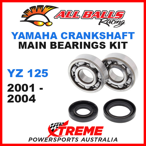 All Balls 24-1025 Yamaha YZ125 YZ 125 2001-2004 Crankshaft Main Bearings MX