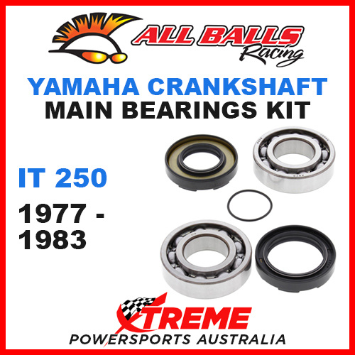All Balls 24-1026 Yamaha IT 250 IT 250 1977-1983 Crankshaft Main Bearings MX