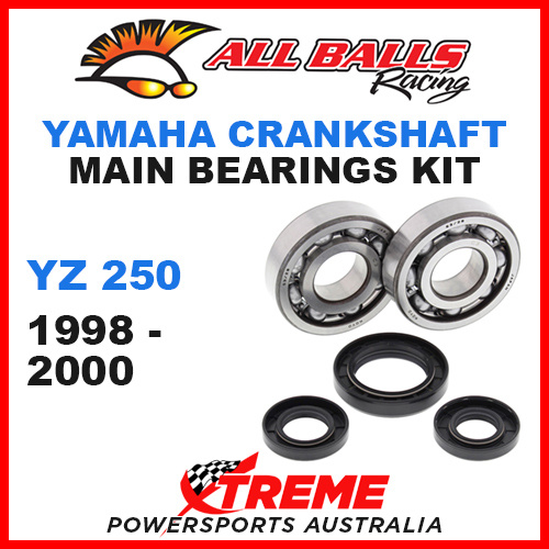 All Balls 24-1028 Yamaha YZ 250 YZ250 1998-2000 Crankshaft Main Bearings MX
