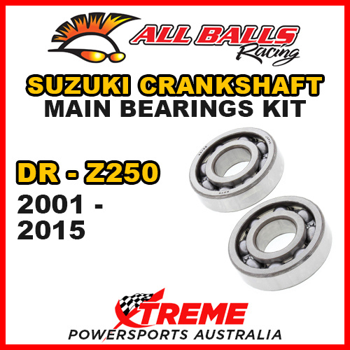 All Balls 24-1033 For Suzuki DR-Z250 DR-Z 250 2001-2015 Crankshaft Main Bearings