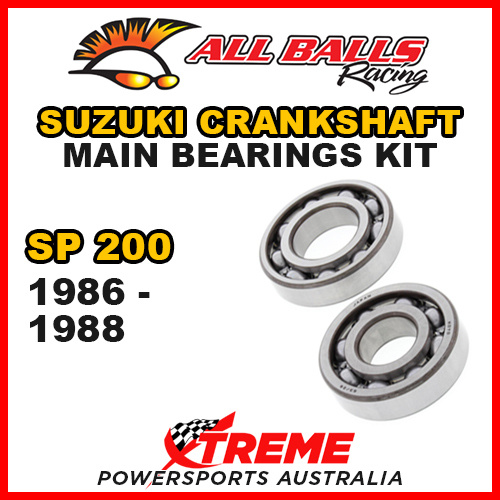All Balls 24-1036 For Suzuki SP200 SP 200 1986-1988 Crankshaft Main Bearings