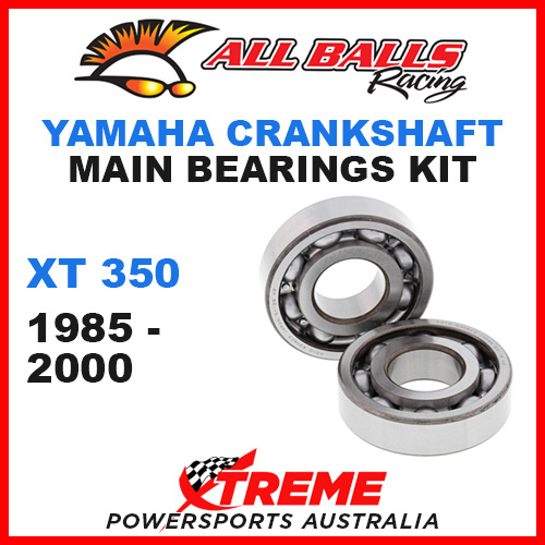 All Balls 24-1042 Yamaha XT 350 XT350 1985-2000 Crankshaft Main Bearings MX