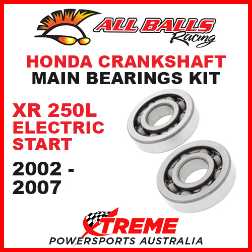 All Balls 24-1052 Honda XR250L XR 250L E/Start 2002-07 Crankshaft Main Bearings
