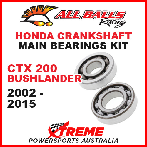 All Balls 24-1056 Honda CTX 200 Bushlander 2002-2015 Crankshaft Main Bearings