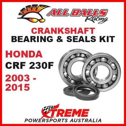 MX CRANKSHAFT Bearing Kit Honda CRF230F CRF 230F 230cc 2003-2015, All Balls 24-1056