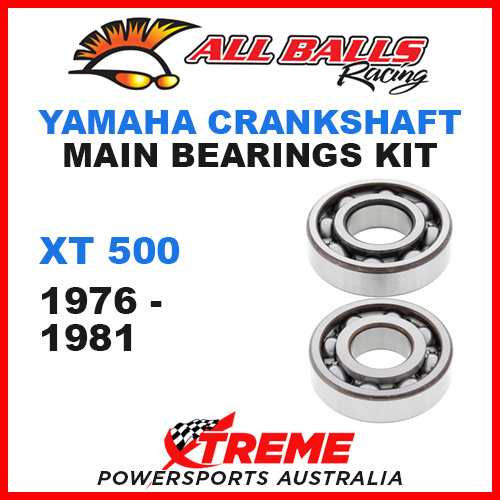 All Balls 24-1058 Yamaha XT 500 XT500 1976-1981 Crankshaft Main Bearings MX