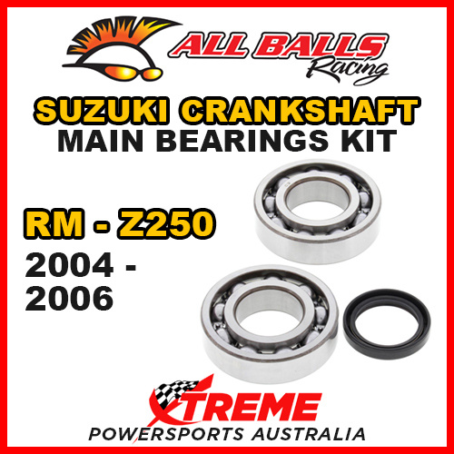 All Balls 24-1081 For Suzuki RM-Z250 RMZ250 2004-2006 Crankshaft Main Bearings