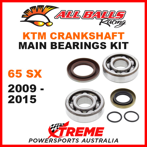 All Balls 24-1103 KTM 65 SX 65SX 2009-2015 Crankshaft Main Bearings MX