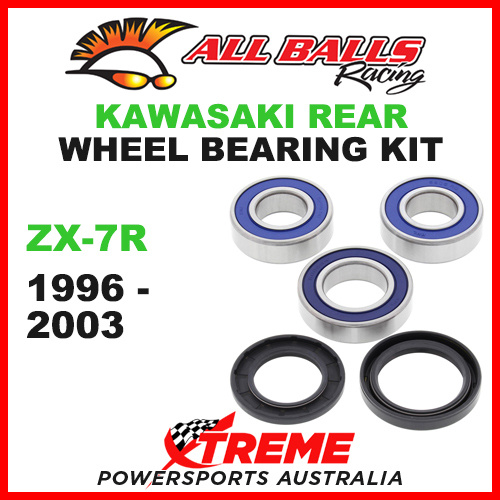 All Balls 25-1111 Kawasaki ZX-7R 1996-2003 Rear Wheel Bearing Kit