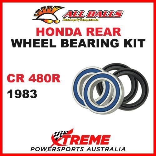Honda CR480 1983 Rear Wheel Bearing Kit MX CR 480 480R, All Balls 25-1115