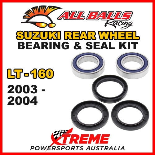 ALL BALLS 25-1122 ATV REAR WHEEL BEARING KIT For Suzuki LT-160 LT160 2003-2004