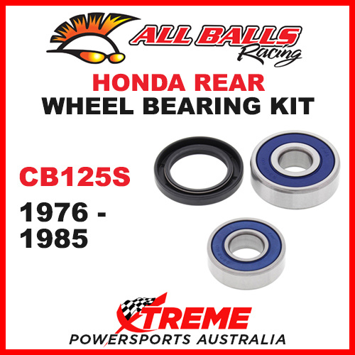 25-1207 Honda CB125S CB 125S 1976-1985 Rear Wheel Bearing Kit