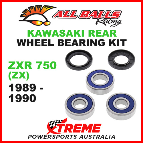 All Balls 25-1281 Kawasaki ZXR750 (ZX) 1989-1990 Rear Wheel Bearing Kit