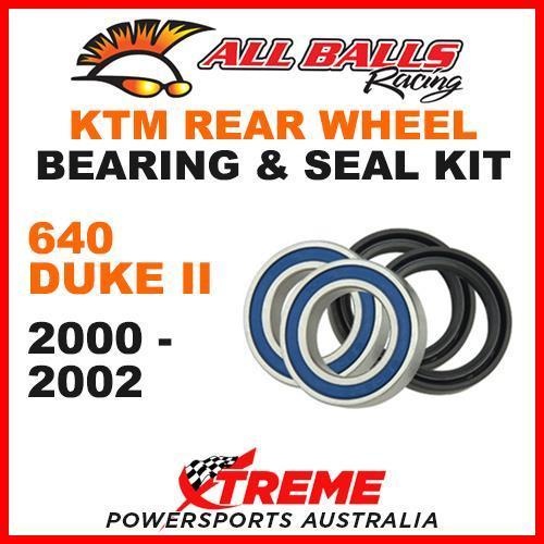 Rear Wheel Bearing Kit KTM 640 DUKE II 640cc DUKE 2 2000-2002 SuperMoto, All Balls 25-1283