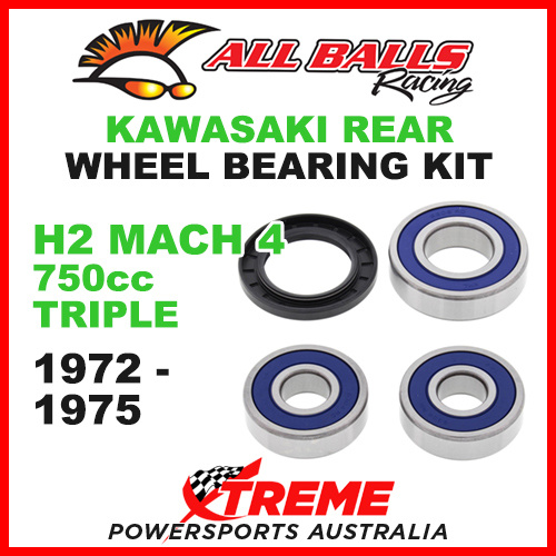 25-1287 Kawasaki H2 Mach 4 (750cc Triple) 1972-1975 Rear Wheel Bearing Kit