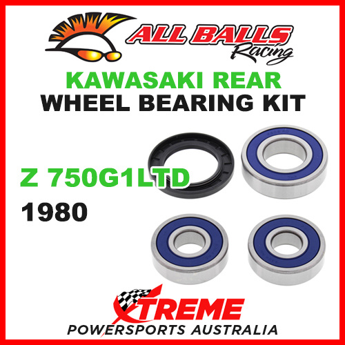 25-1287 Kawasaki Z750G1LTD 1980 Rear Wheel Bearing Kit