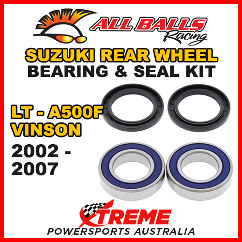 ALL BALLS 25-1293 ATV REAR WHEEL BEARING KIT For Suzuki LT-A500F VINSON 2002-2007