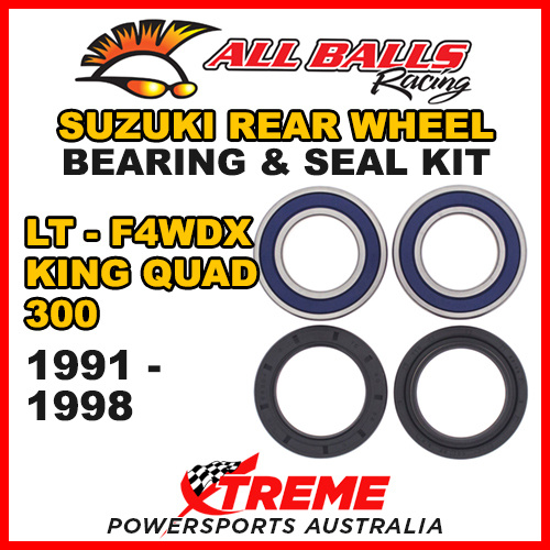 25-1299 ATV REAR WHEEL BEARING KIT For Suzuki LT-F4WDX 300 KING QUAD 1991-1998