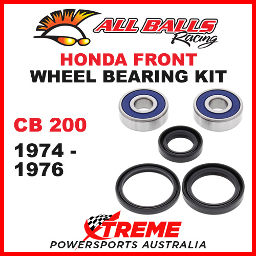 25-1307 Honda CB200 CB 200 1974-1976 Front Wheel Bearing Kit