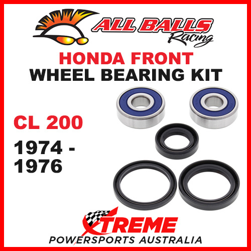 25-1307 Honda CL200 CL 200 1974-1976 Front Wheel Bearing Kit