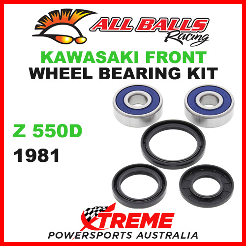 All Balls 25-1310 Kawasaki Z550D 1981 Front Wheel Bearing Kit