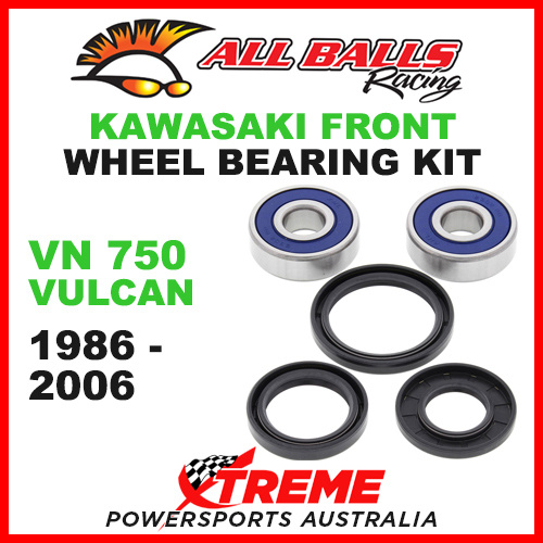 All Balls 25-1310 Kawasaki VN 750 Vulcan 1986-2006 Front Wheel Bearing Kit