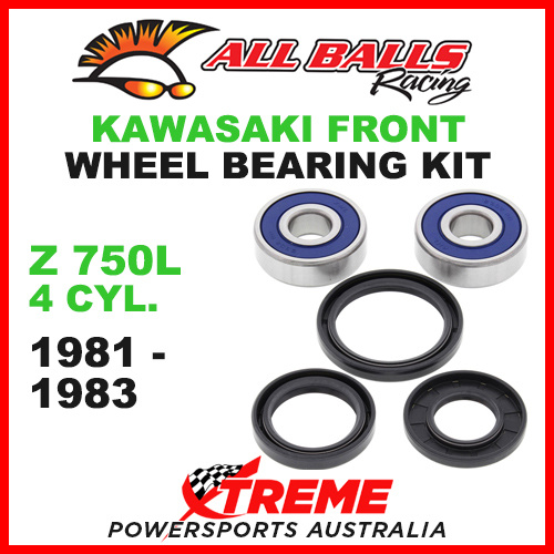 All Balls 25-1310 Kawasaki Z750L Four 1981-1983 Front Wheel Bearing Kit