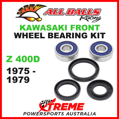 All Balls 25-1310 Kawasaki Z400D 1975-1979 Front Wheel Bearing Kit