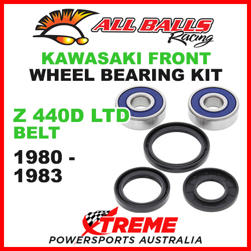 All Balls 25-1310 Kawasaki Z440D LTD Belt 1980-1983 Front Wheel Bearing Kit