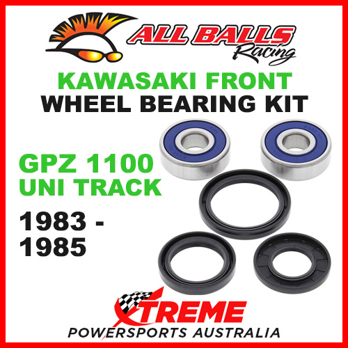 All Balls 25-1310 Kawasaki GPZ 1100 Uni Track 1983-1985 Front Wheel Bearing Kit