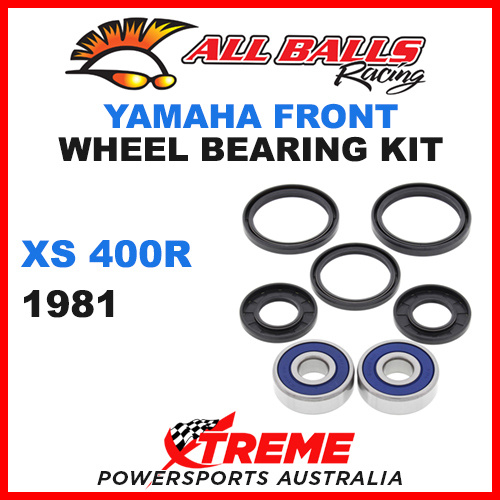 25-1311 Yamaha XS400R XS 400R 1981 Front Wheel Bearing Kit