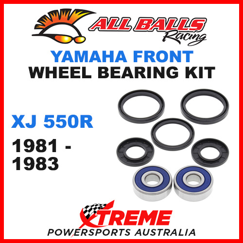 25-1311 Yamaha XJ550R XJ 550R 1981-1983 Front Wheel Bearing Kit