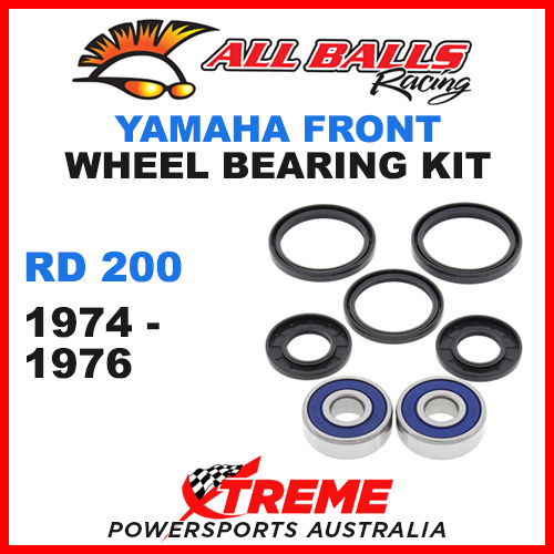 25-1311 Yamaha RD200 RD 200 1974-1976 Front Wheel Bearing Kit