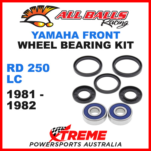 25-1311 Yamaha RD250LC RD 250LC 1981-1982 Front Wheel Bearing Kit