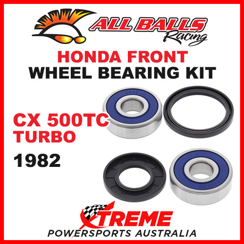 25-1312 Honda CX500TC CX 500TC Turbo 1982 Front Wheel Bearing Kit