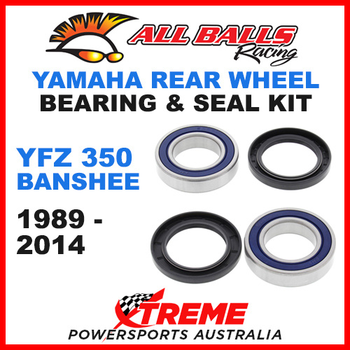 ALL BALLS 25-1313 Yamaha YFZ 350 Banshee 1989-2014 Rear Wheel Bearing Kit