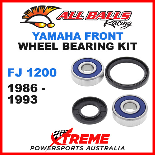 All Balls 25-1316 Yamaha FJ1200 FJ 1200 1986-1993 Front Wheel Bearing Kit
