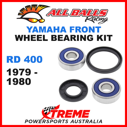 All Balls 25-1316 Yamaha RD400 RD 400 1979-1980 Front Wheel Bearing Kit