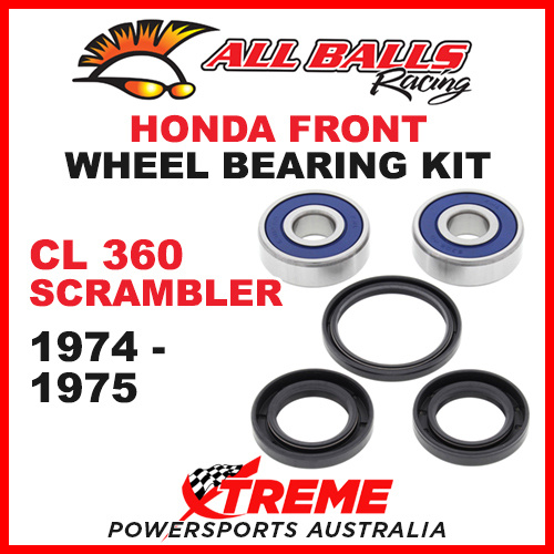 25-1319 Honda CL360 CL 360 Scrambler 1974-1975 Front Wheel Bearing Kit