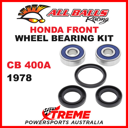 25-1319 Honda CB400A CB 400A 1978 Front Wheel Bearing Kit