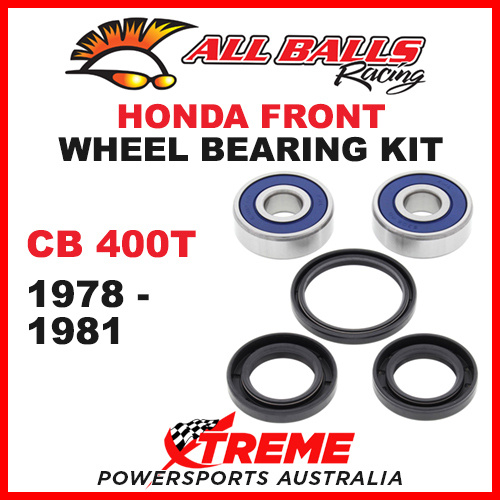25-1319 Honda CB400T CB 400T 1978-1981 Front Wheel Bearing Kit