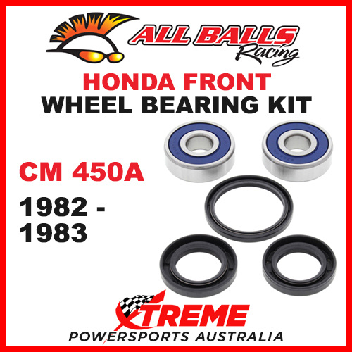 25-1319 Honda CM450A CM 450A 1982-1983 Front Wheel Bearing Kit