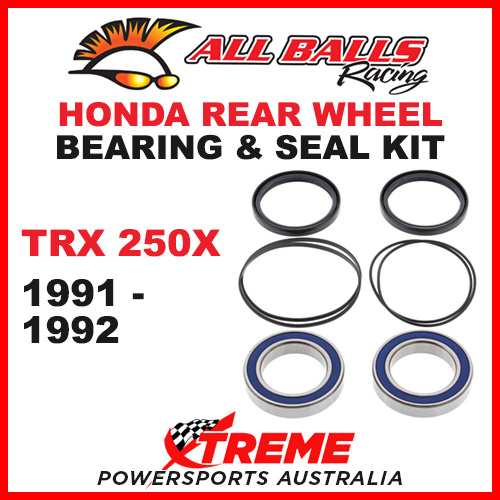 25-1320 Honda ATV TRX 250X 1991-1992 Rear Wheel Bearing Kit