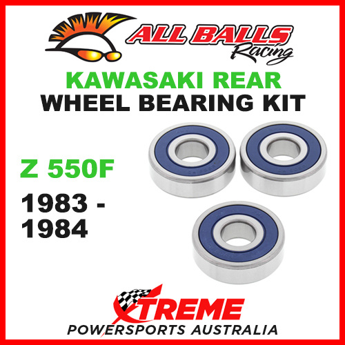 25-1327 Kawasaki Z550F Z 550F 1983-1984 Rear Wheel Bearing Kit