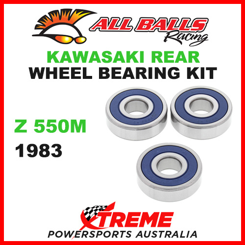 25-1327 Kawasaki Z550M Z 550M 1983 Rear Wheel Bearing Kit
