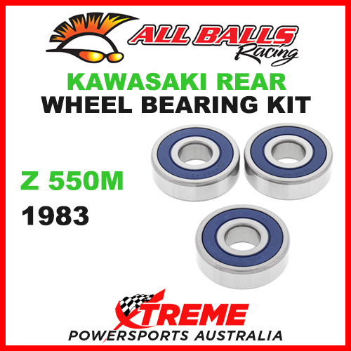25-1327 Kawasaki Z550M Z 550M 1983 Rear Wheel Bearing Kit