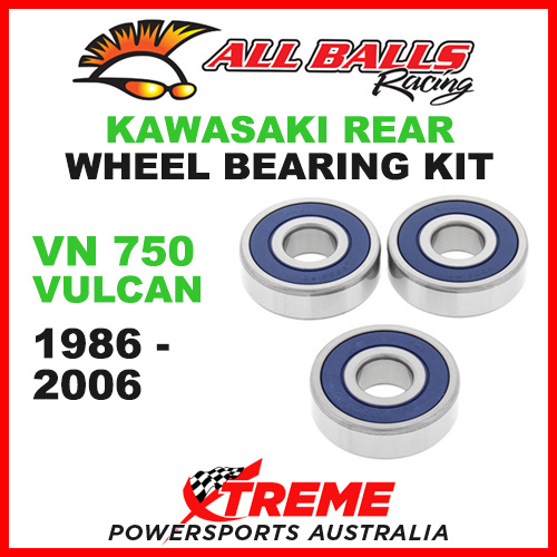 25-1327 Kawasaki VN750 Vulcan 1986-2006 Rear Wheel Bearing Kit